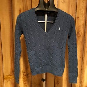 Polo Ralph Lauren Cable Knit V-Neck Sweater